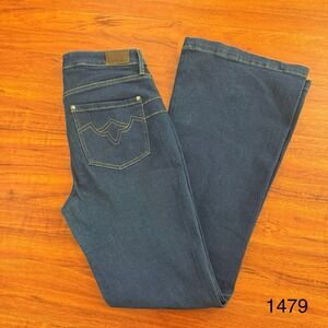 RANK 45 WOMEN'S Medium Wash MID RISE FLARE JEANS Sz 33x34